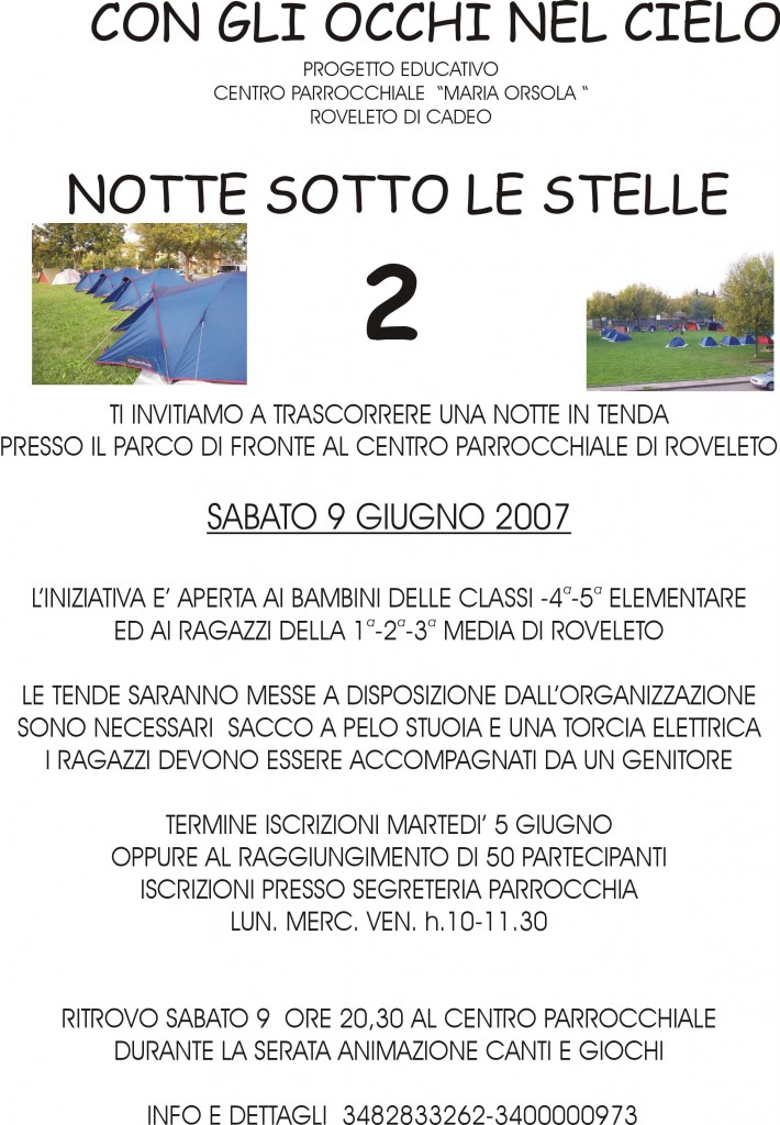 Pubblicità Tendata giugno