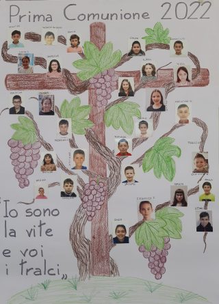 Io sono la vite e Voi i tralci. Prima Comunione 2022